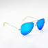 Astor Aviator Aqua Blue-Silver Sunglasses For Men & Women~CT-3026