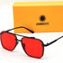 Black Red Candy Retro Square Sunglasses For Men & Women~NON-7005