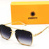 Gold Black Gradient Retro Square Sunglasses For Men & Women~NON-7005