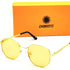 Gold Orange Candy Round Stylish Sunglasses For Men & Women~NON-3548