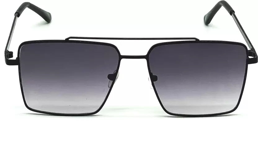 Full Black Gradient Square Sunglasses For Men & Women~NON-7761