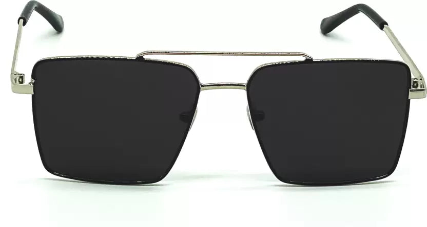 Silver Black Square Sunglasses For Men & Women~NON-7761