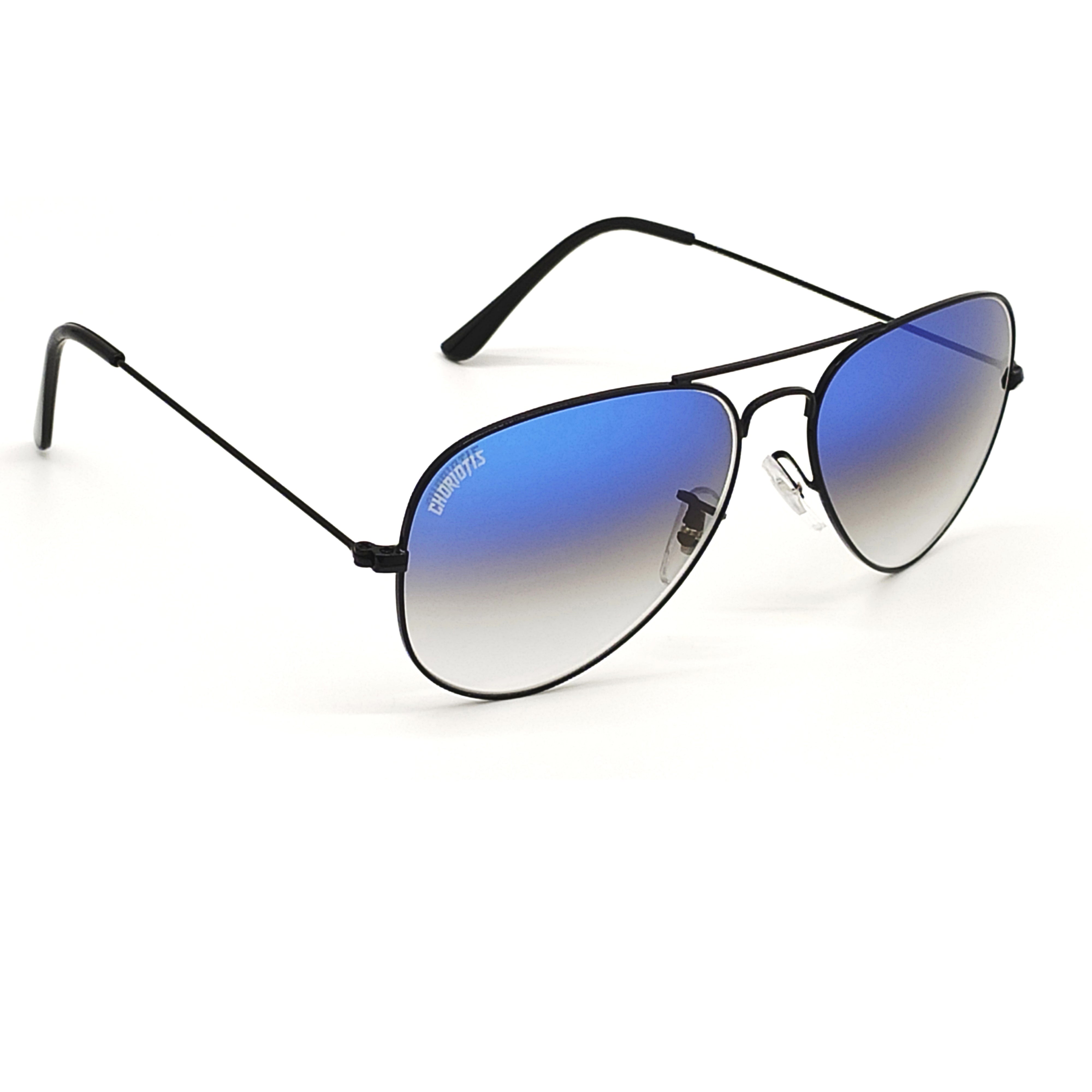 Astor Aviator Blue-Black Sunglasses For Men & Women~CT-3025