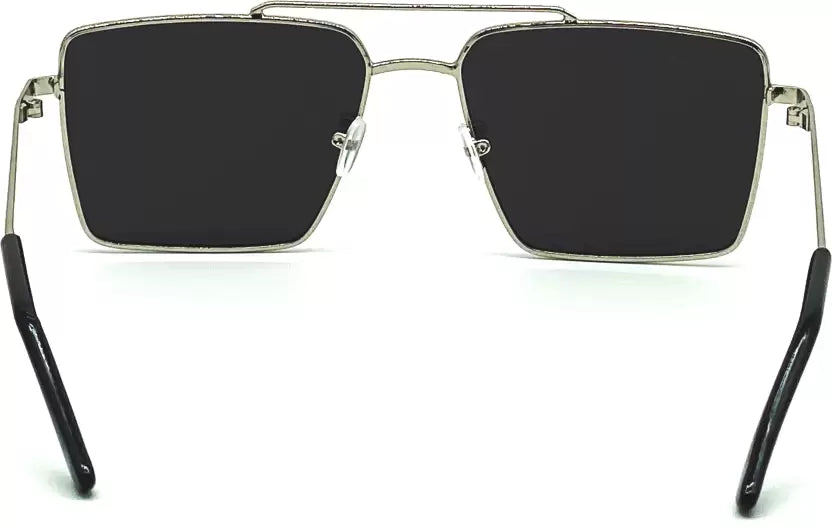 Silver Black Square Sunglasses For Men & Women~NON-7761