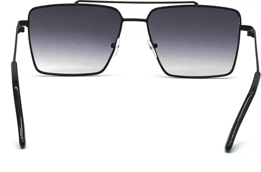 Full Black Gradient Square Sunglasses For Men & Women~NON-7761