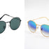 Combo Of Black Blue & Gold Velaryon Round Sunglasses For Men & Women (Pack Of 2 Pieces) ~ Combo