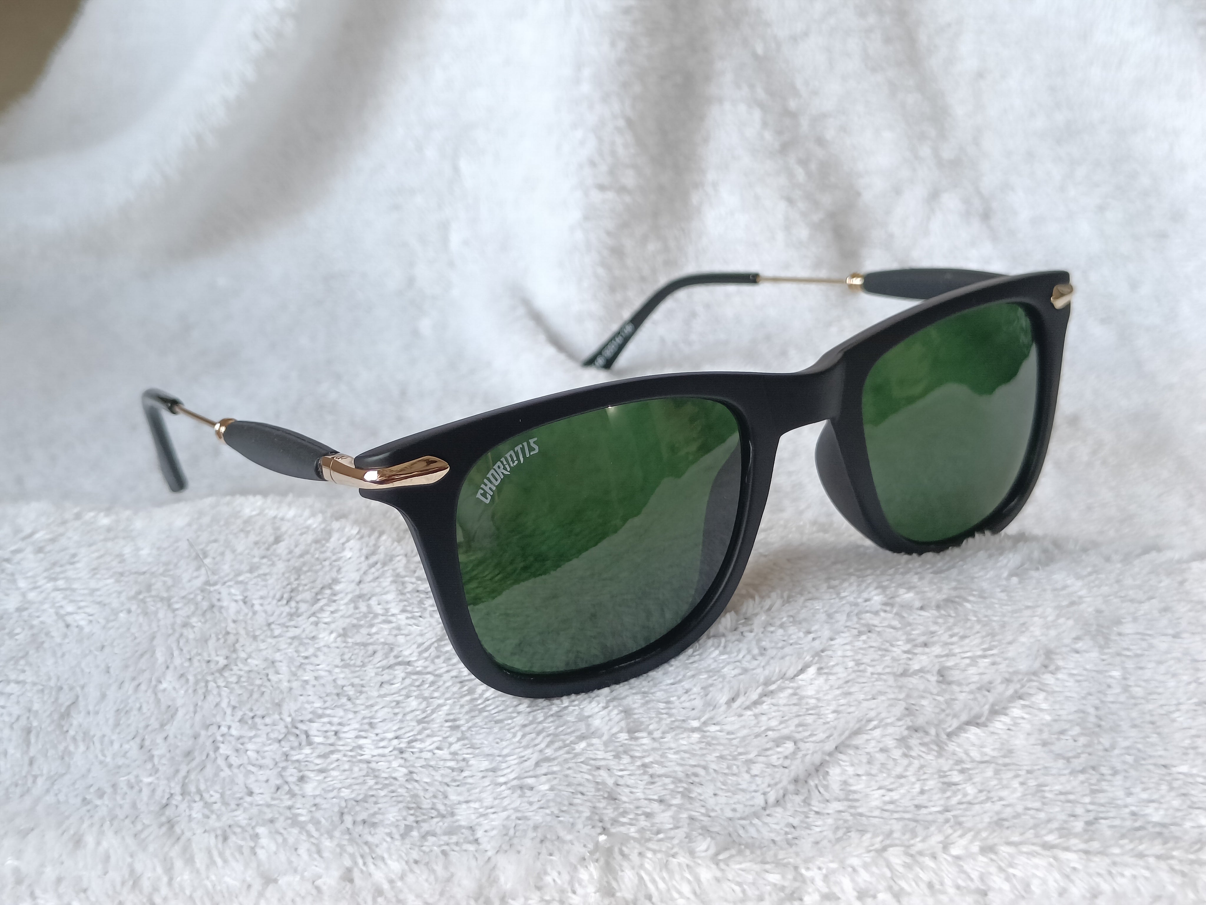 Combo Of Green Blue Gradient & Gold Sunglasses For Men & Women (Pack Of 2 Pieces) ~ Combo