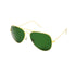 Astor Aviator Green-Gold Sunglasses For Men & Women~CT-3026