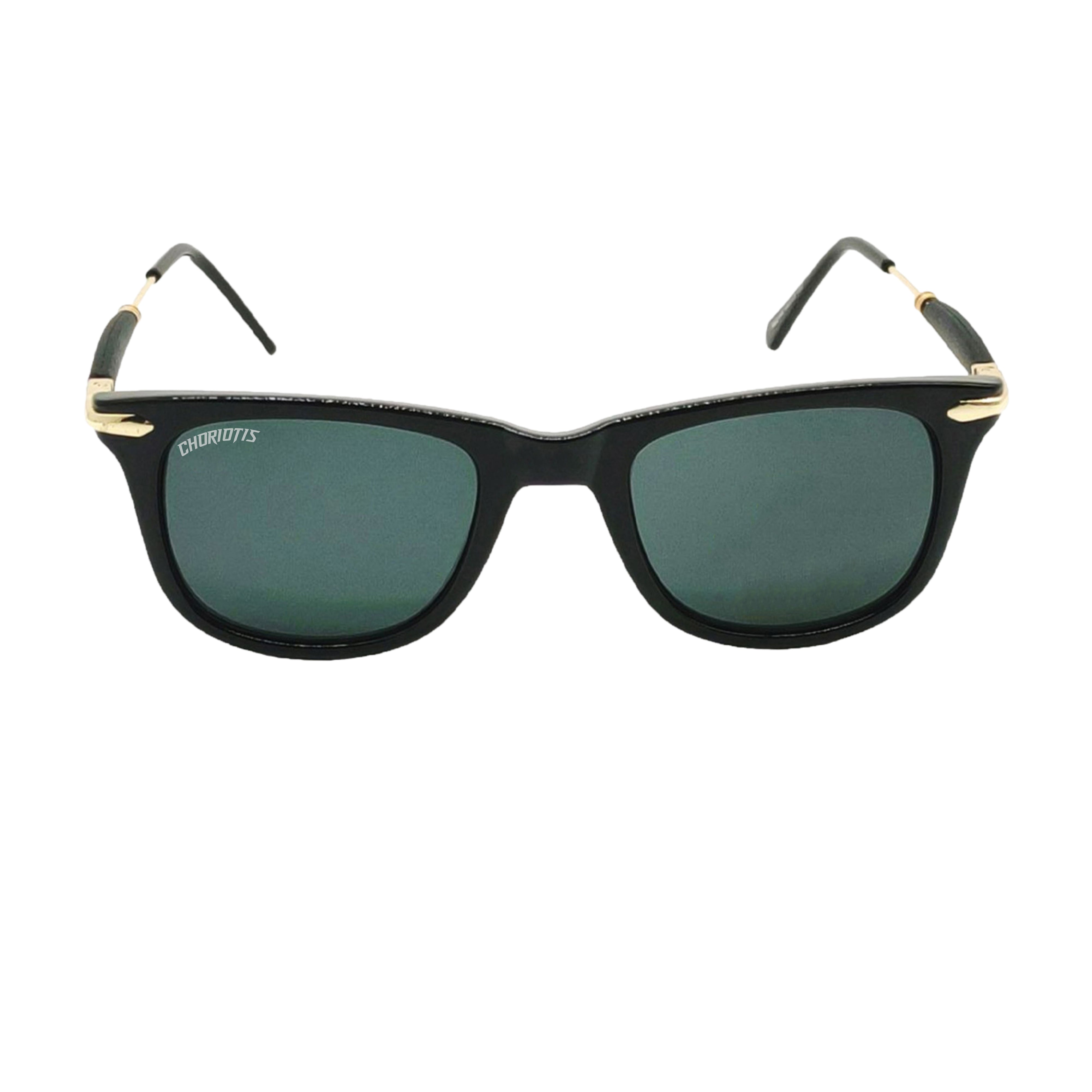 Stucor Square Black-Gold Sunglasses For Men & Women~CT-2148