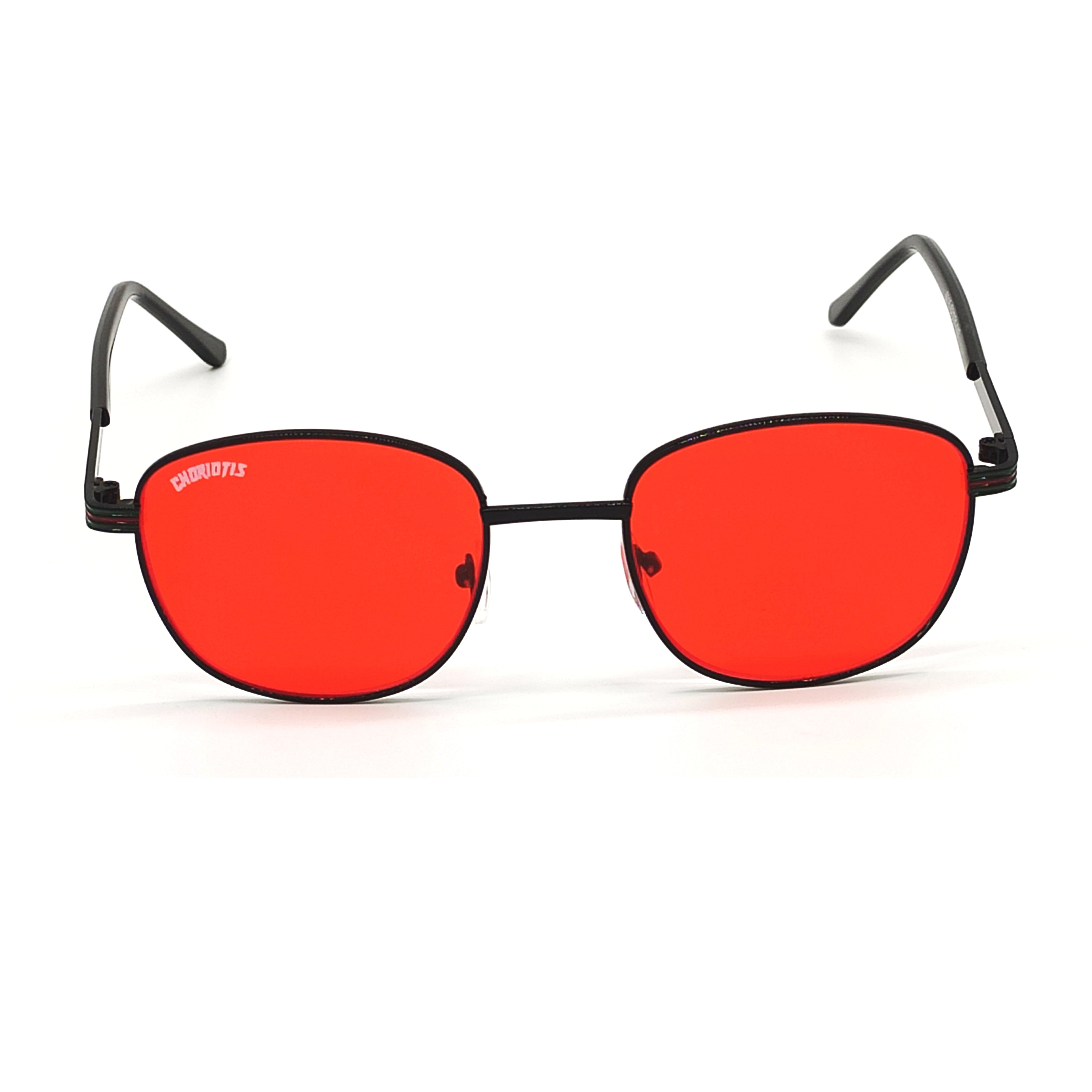 Mysaria Square Red-Black Sunglasses For Men & Women~CT-6015