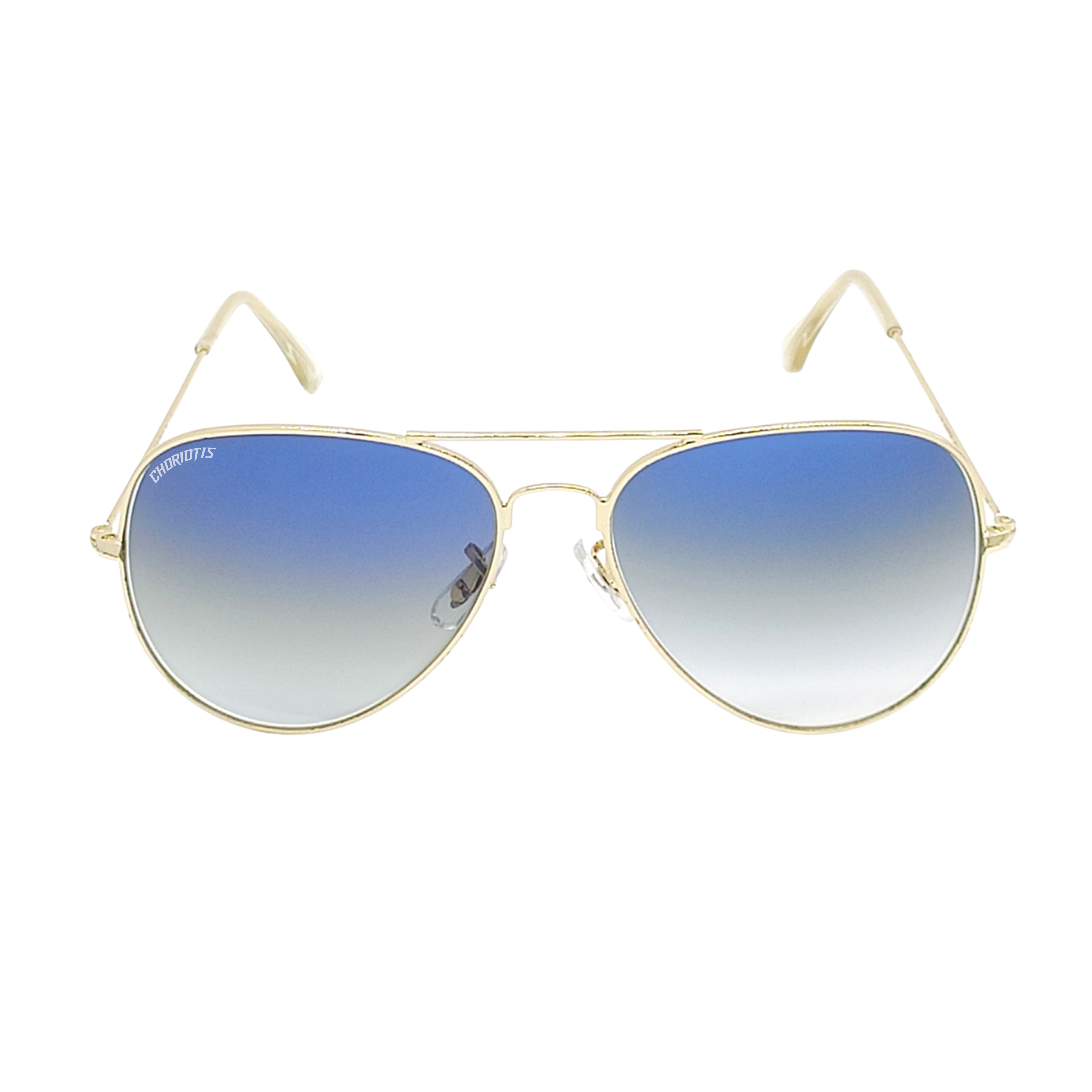 Astor Aviator Blue-Gold Sunglasses For Men & Women~CT-3026