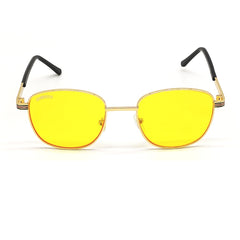 Mysaria Square Yellow-Gold Sunglasses For Men & Women~CT-6015