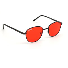 Mysaria Square Red-Black Sunglasses For Men & Women~CT-6015