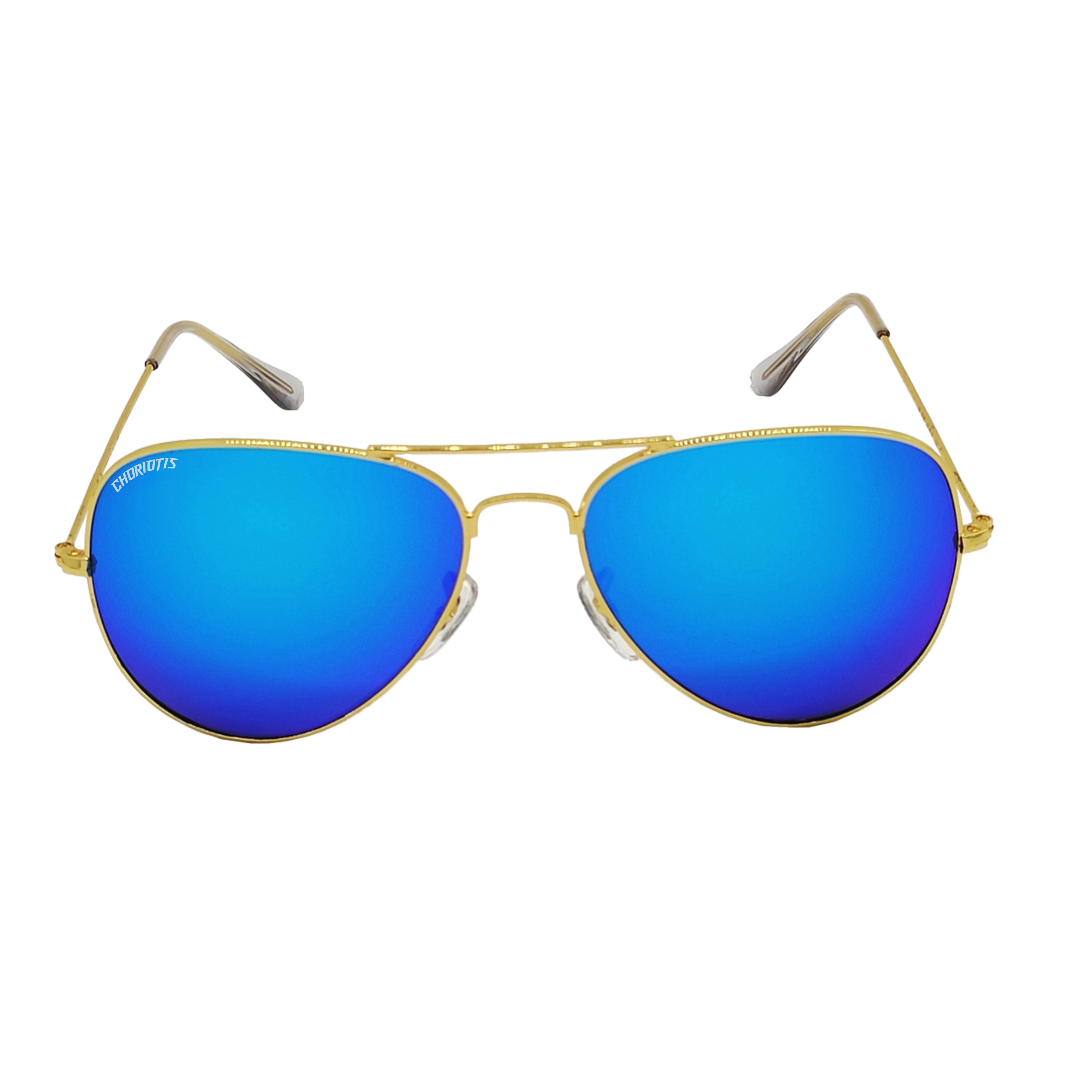 Astor Aviator Aqua Blue-Gold Sunglasses For Men & Women~CT-3026