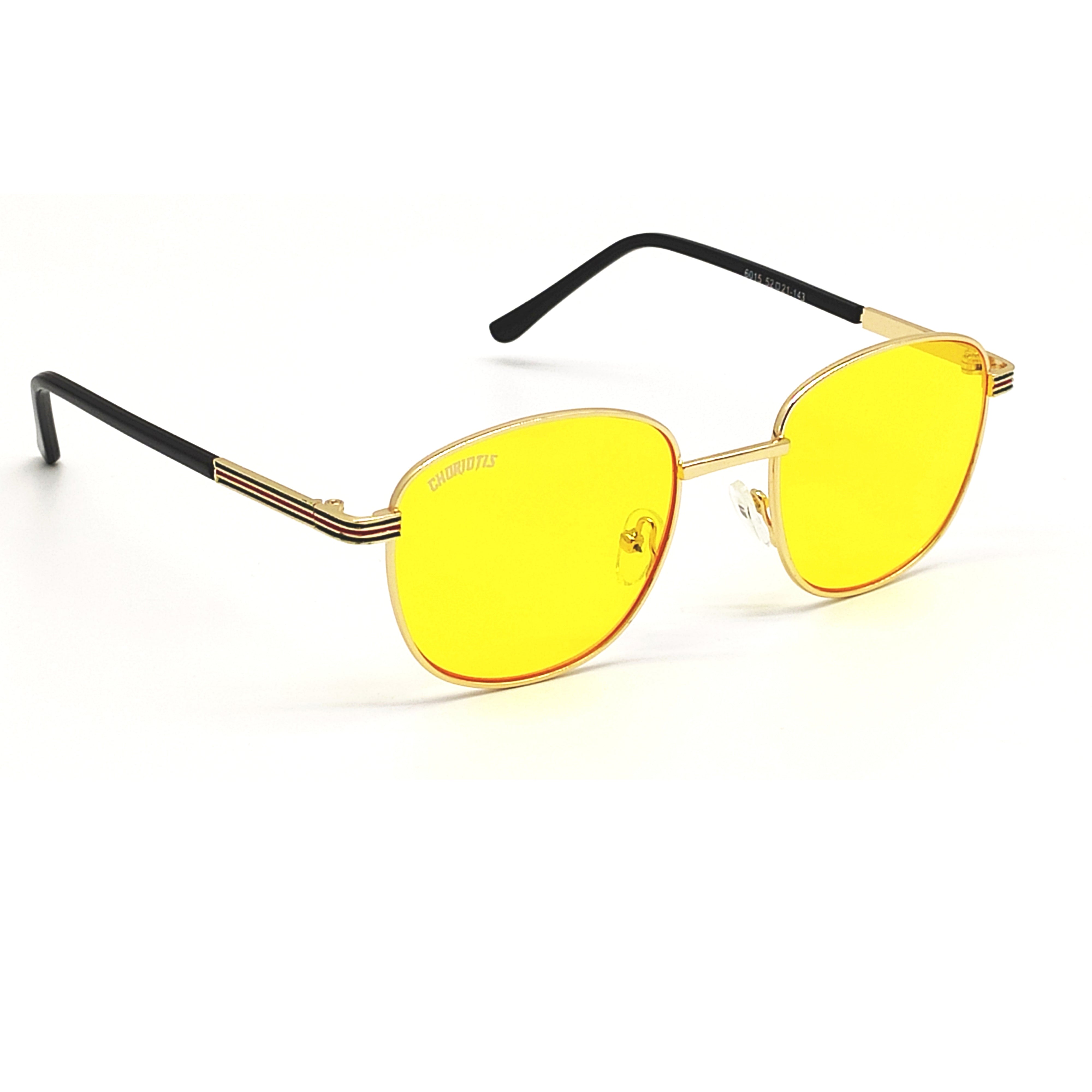 Mysaria Square Yellow-Gold Sunglasses For Men & Women~CT-6015