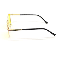 Mysaria Square Yellow-Gold Sunglasses For Men & Women~CT-6015