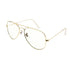 Astor Aviator Transparent-Gold Sunglasses For Men & Women~3026