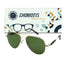 Airospace Aviator Green-Gold Sunglasses For Men & Women~CT-3517