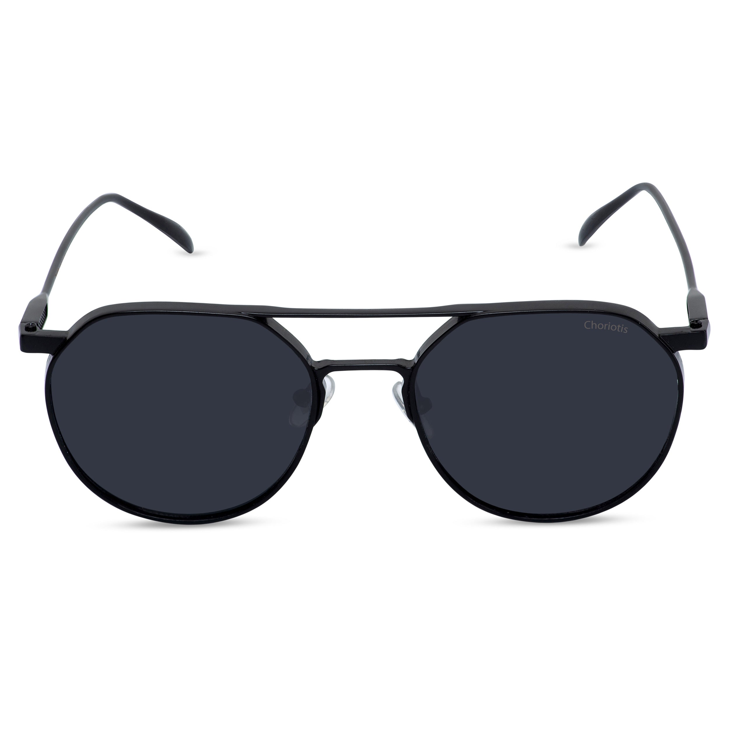 Magnite Round Black-Black Sunglasses For Men & Women~CT-1030