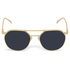 Magnite Round Black-Gold Sunglasses For Men & Women~CT-1030