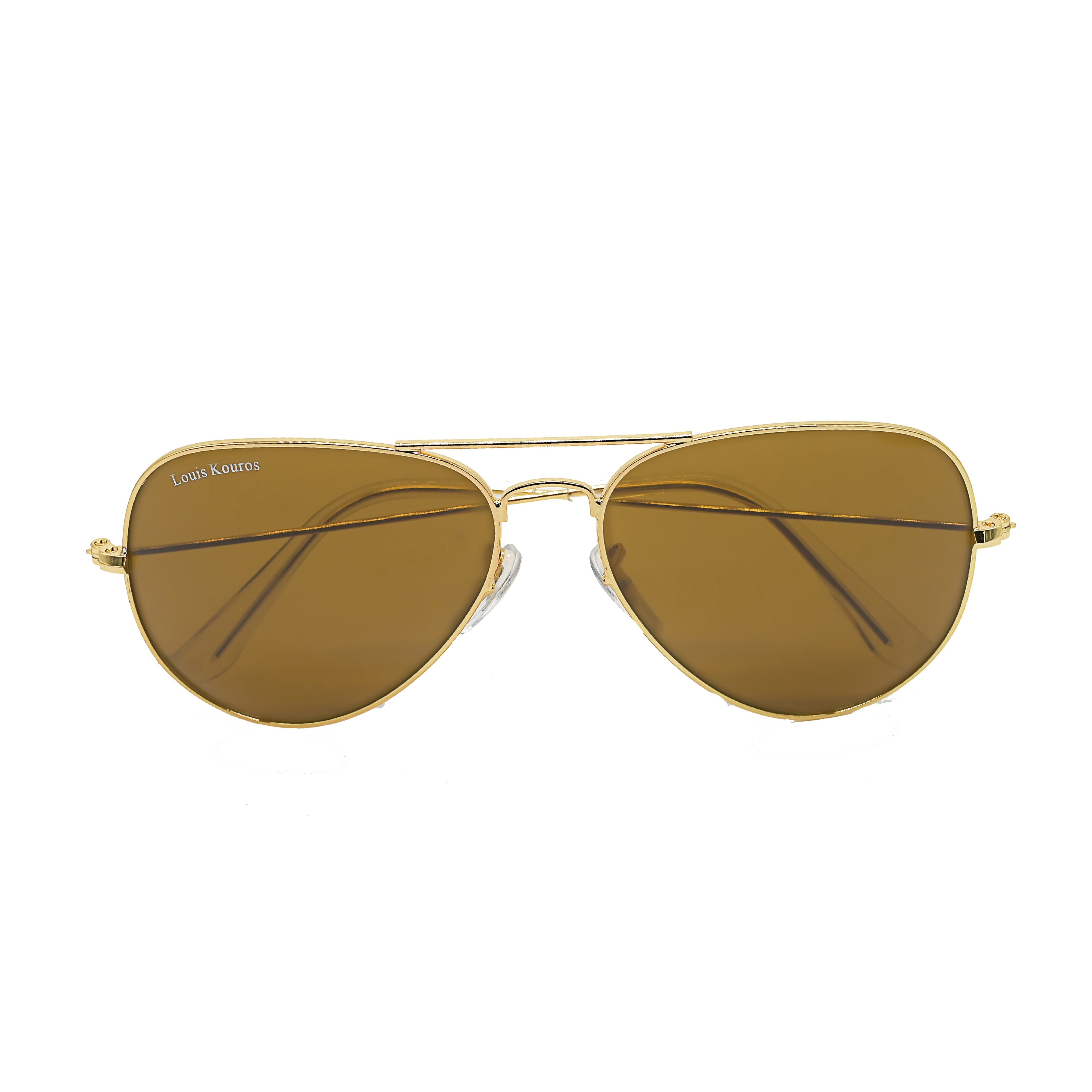 Astor Aviator Brown-Gold Sunglasses For Men & Women~CT-3026